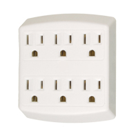 Adaptors, 6 Outlet(s), 15 Amps, 1875 W, 125 XC899 | Nassau Supply