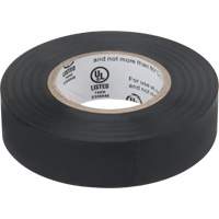 Electrical Tape, 19 mm (3/4") x 18 M (60'), Black, 7 mils XE890 | Nassau Supply