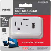 Chargeur USB Prime<sup>MD</sup> avec protection contre la surtension XG784 | Nassau Supply