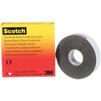 Scotch<sup>®</sup> Electrical Semi-Conducting Tape, 19 mm (3/4") x 4.6 m (15'), Black, 30 mils XH292 | Nassau Supply
