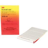 ScotchCode Pre-Printed Wire Marker Book Nassau Supply