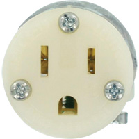 Connecteur de prise de rallonge de qualit&eacute; hospitali&egrave;re, 5-15R, Nylon Nassau Supply