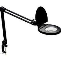Lampe loupe ajustable, Dioptrie 5, Ampoule DEL, Bras de 47", Pinces serre-joints, Noir XI488 | Nassau Supply