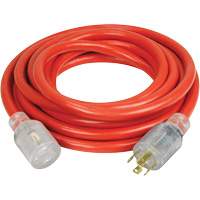 Generator Extension Cord with Quad Tap, 10 AWG, 30 A, 4 Outlet(s), 25' XI765 | Nassau Supply