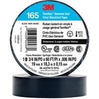 Temflex™ General Use Vinyl Electrical Tape 165, 19 mm (3/4") x 18 M (60'), Black, 6 mils XI861 | Nassau Supply
