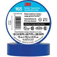 Temflex™ General Use Vinyl Electrical Tape 165, 19 mm (3/4") x 18 M (60'), Blue, 6 mils XI862 | Nassau Supply