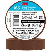 Temflex™ General Use Vinyl Electrical Tape 165, 19 mm (3/4") x 18 M (60'), Brown, 6 mils XI863 | Nassau Supply