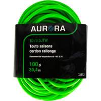 Industrial Extension Cord, All-Weather, SJTW, 10/3 AWG, 15 A, 100' Nassau Supply
