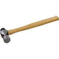Ball Pein Hammer, 16 oz. Head Weight, Plain Face, Wood Handle Nassau Supply