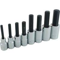 Hex Head SAE Socket Set, Hex, 1/2" Drive, 8 Pcs Nassau Supply