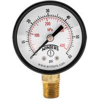Economy Pressure Gauge, 2" , 0 - 60 psi, Bottom Mount, Analogue Nassau Supply
